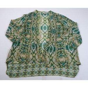 Jones New York Sport Women's Floral Lightweight Sheer Cardigan Sz XL